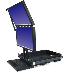 Dual 24" LCD with Keyboard